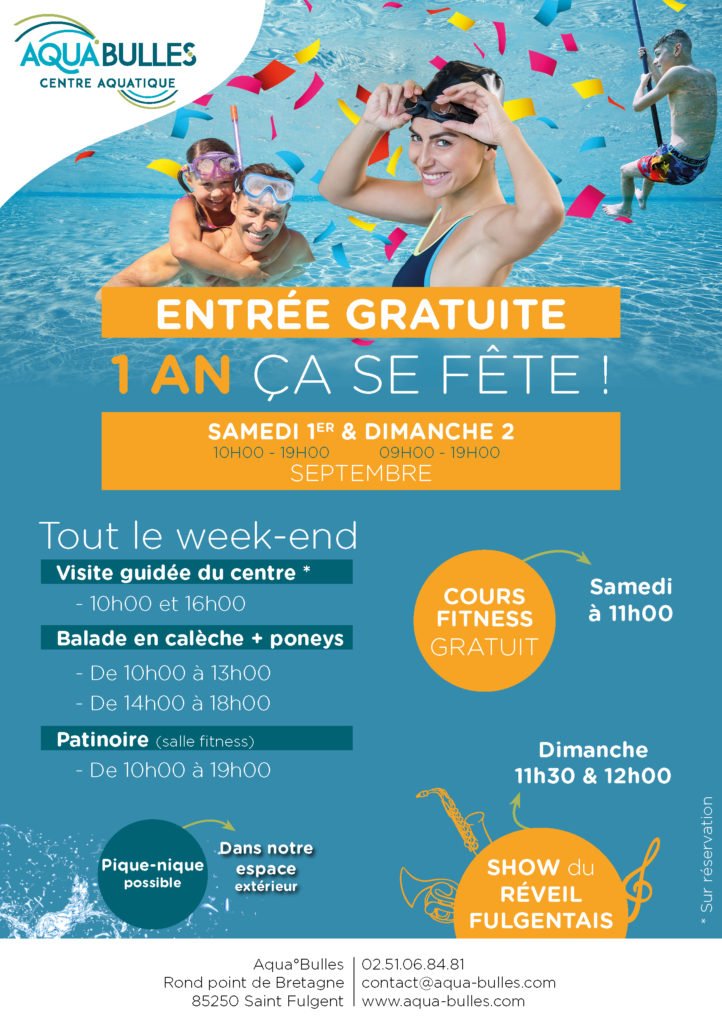 Anniversaire Piscine Aqua°Bulles 