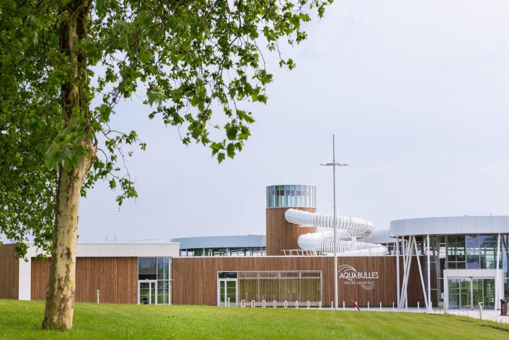 Photo extérieure du parc aquatique Aqua°bulles