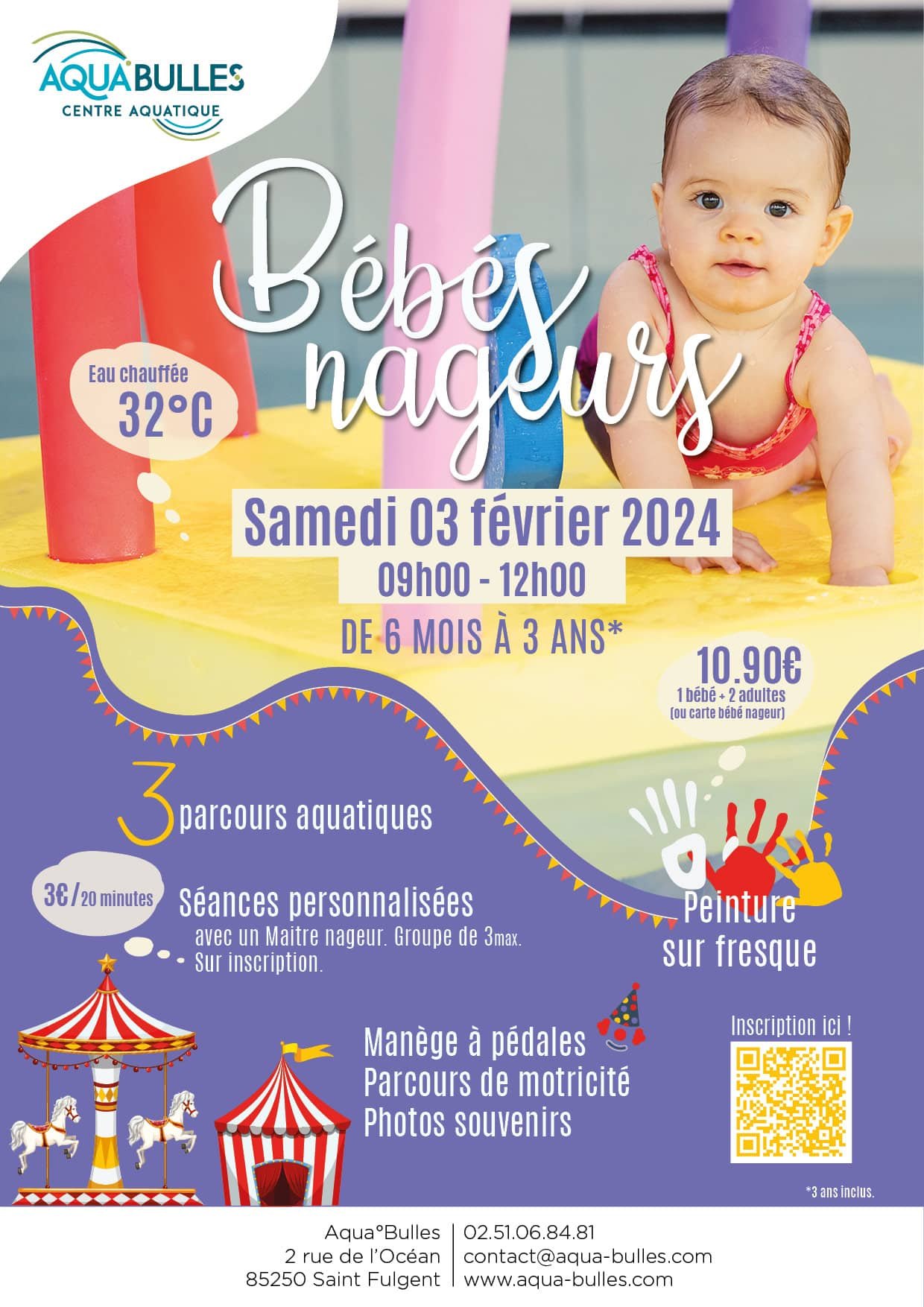 evenement bébés nageurs aquabulles